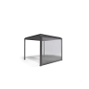 Roleta przeciwsłoneczna opuszczana 3M - Pergola tarasowa MIRADOR Solid 80 i Basic 88  - Antracyt
